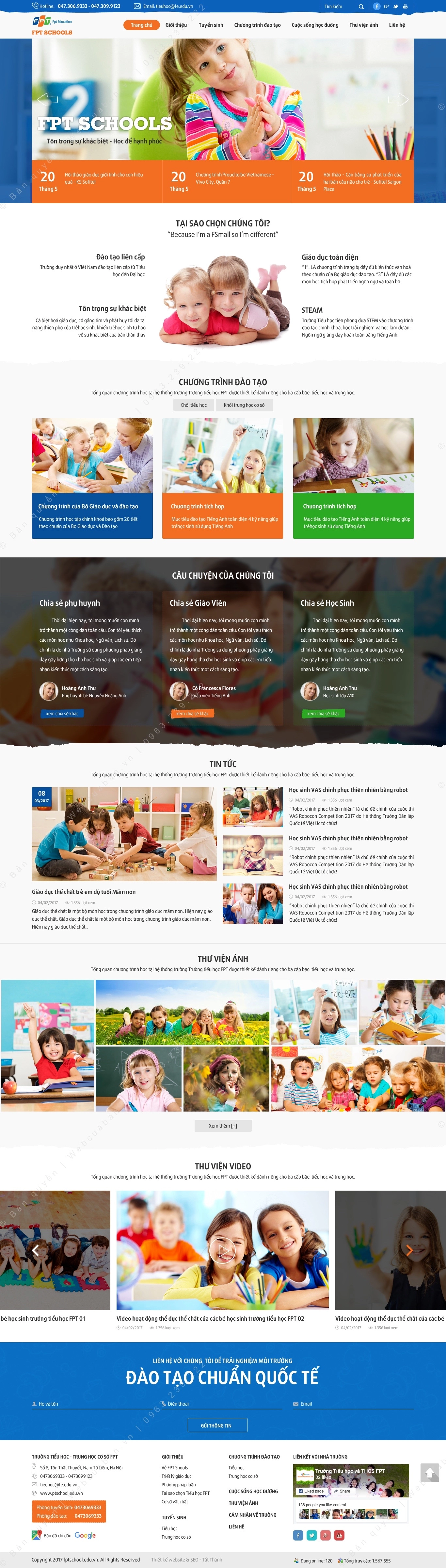 Trang chủ website