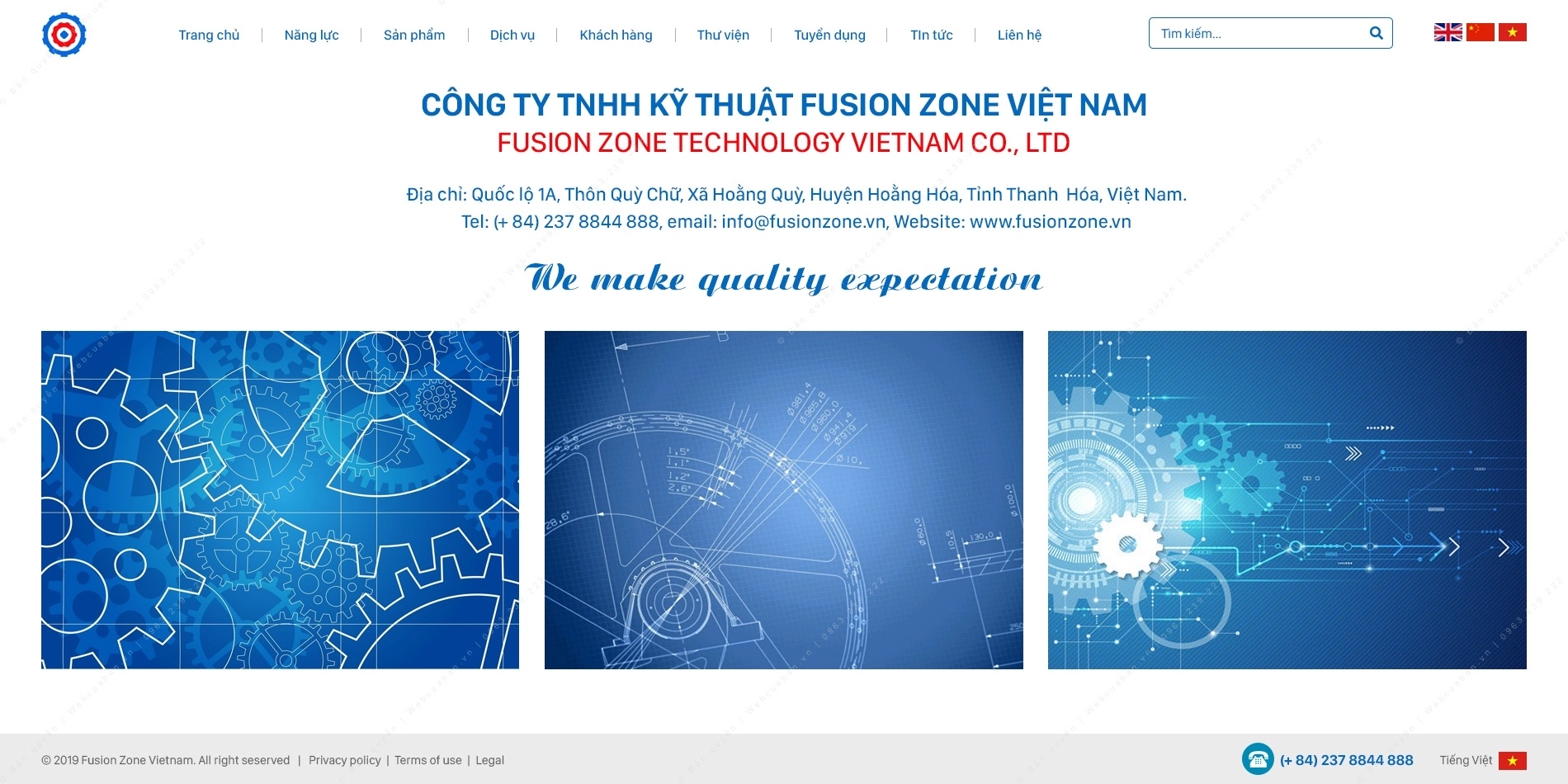 Trang chủ website