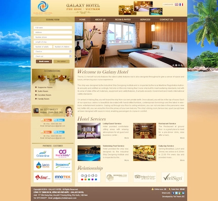 Mẫu website Khách sạn 59
