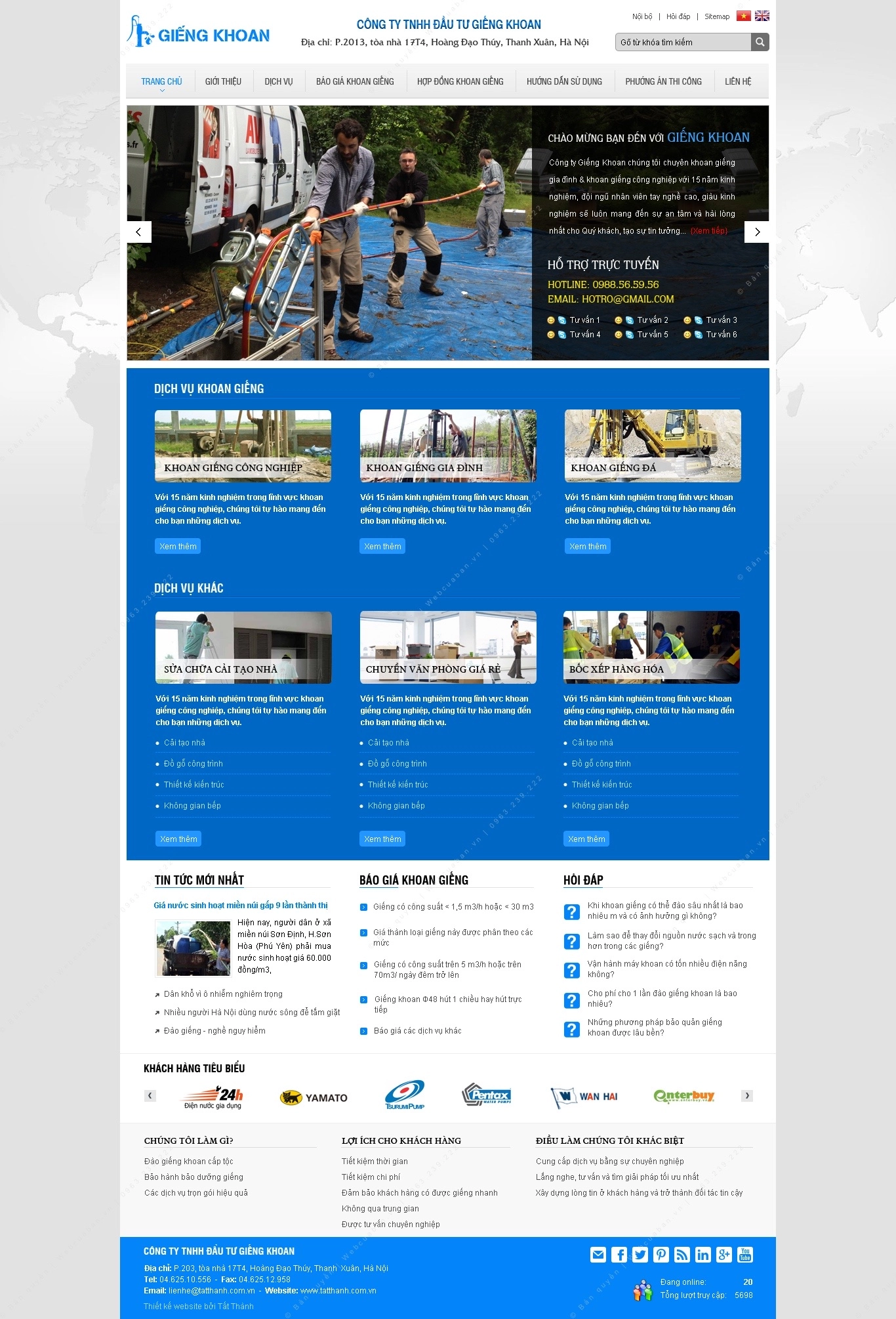 Trang chủ website