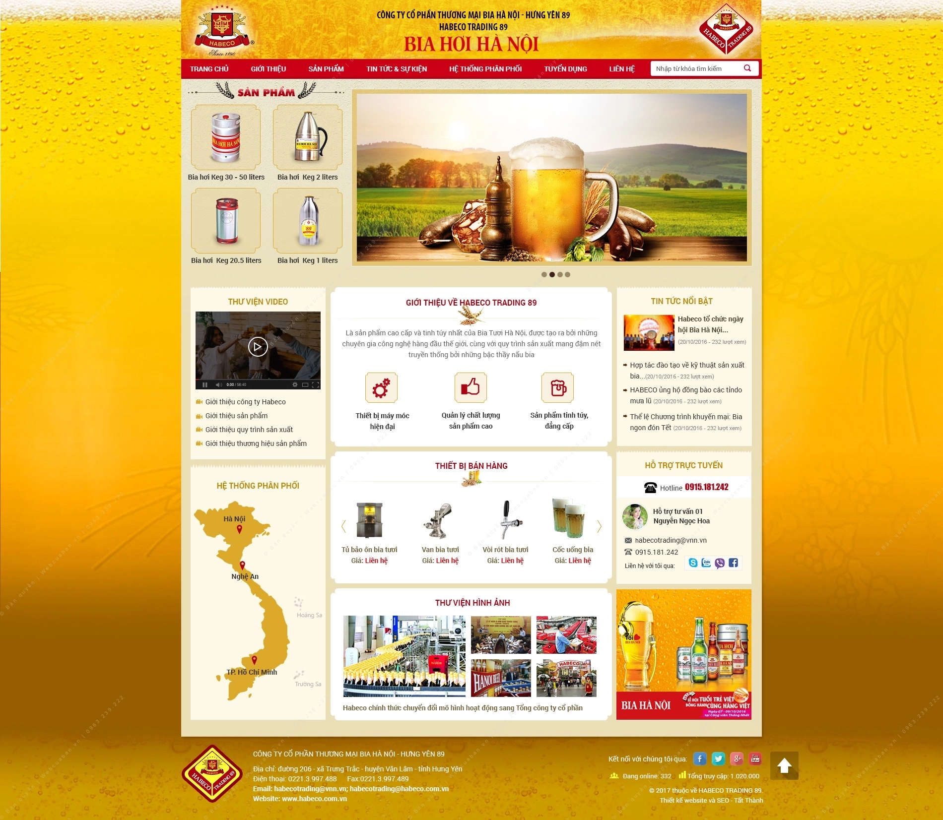 Trang chủ website