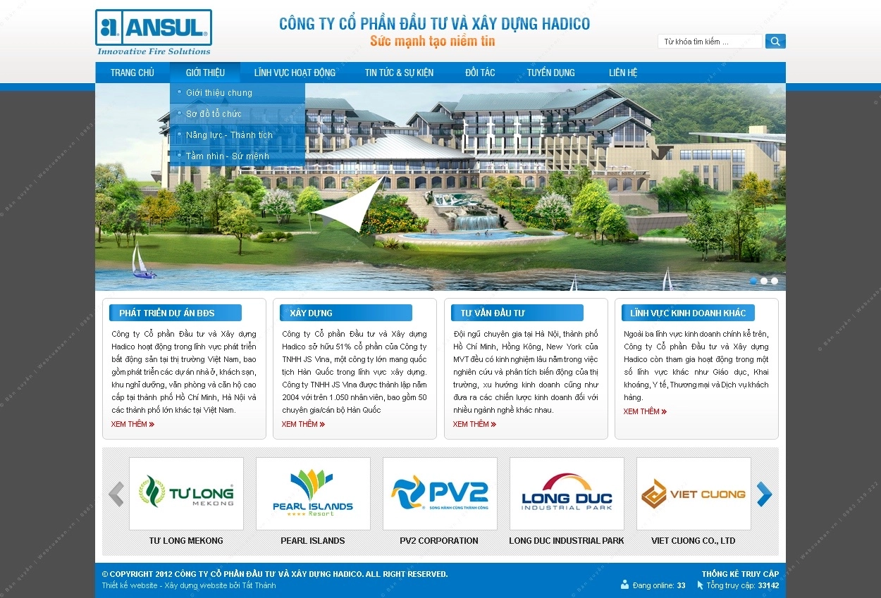 Trang chủ website