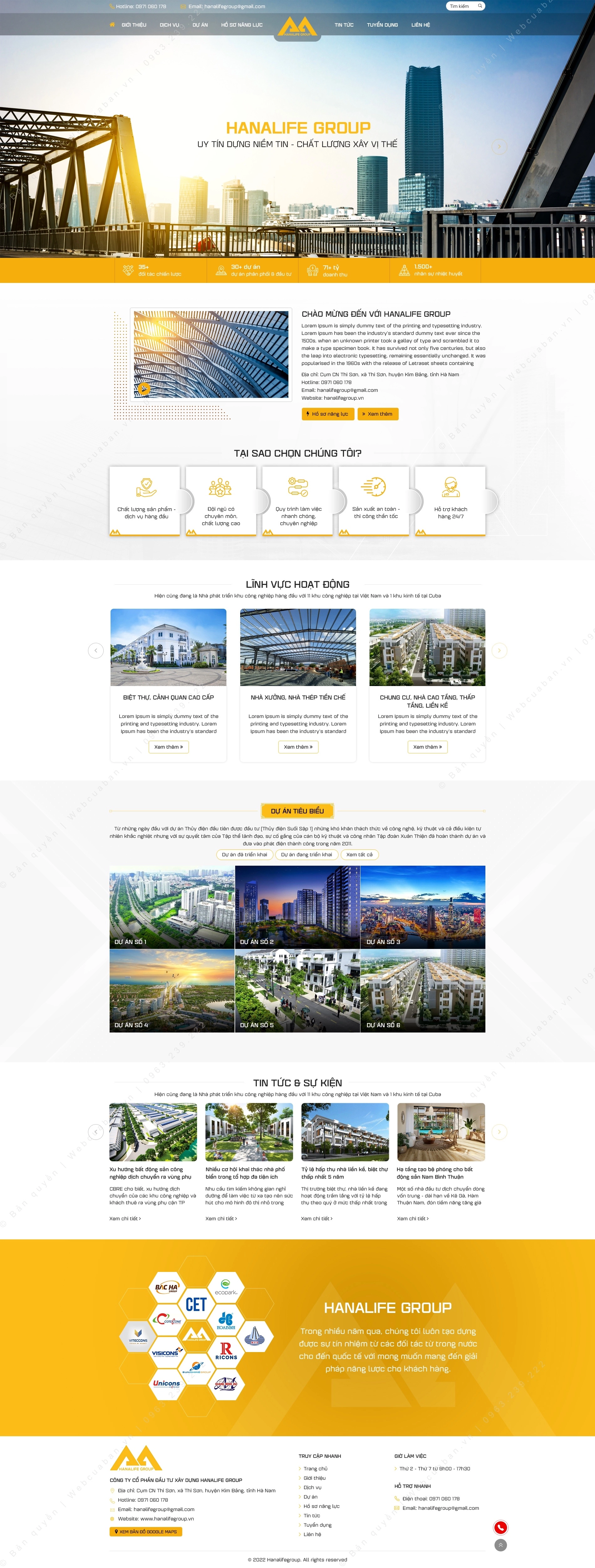 Trang chủ website