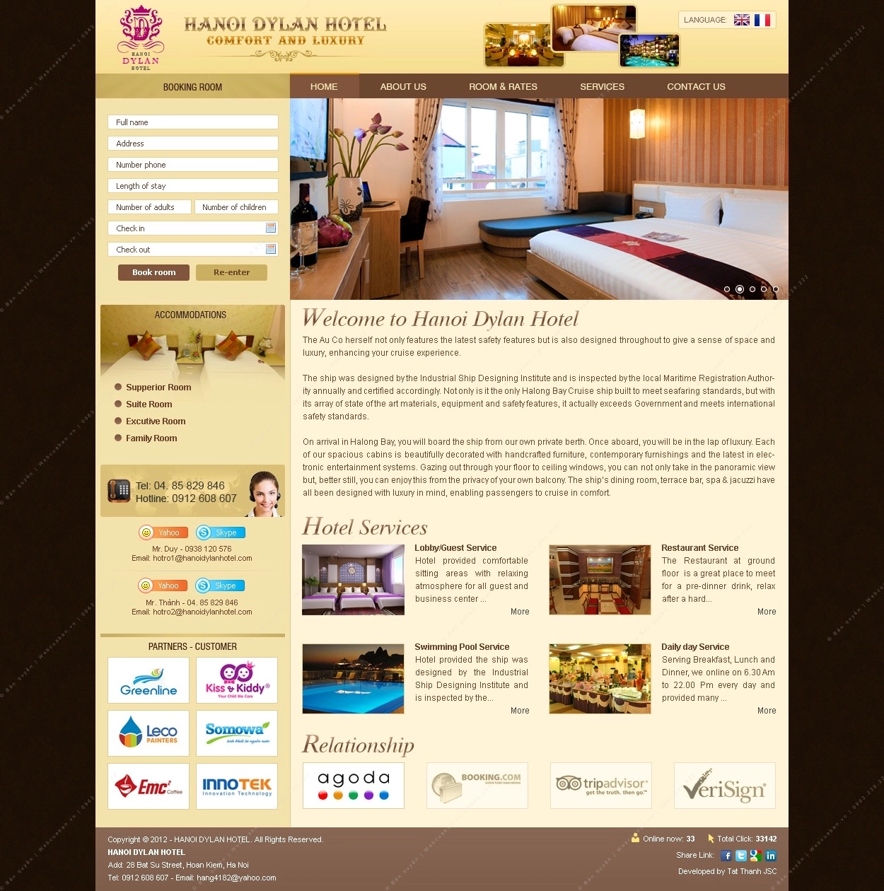 Trang chủ website