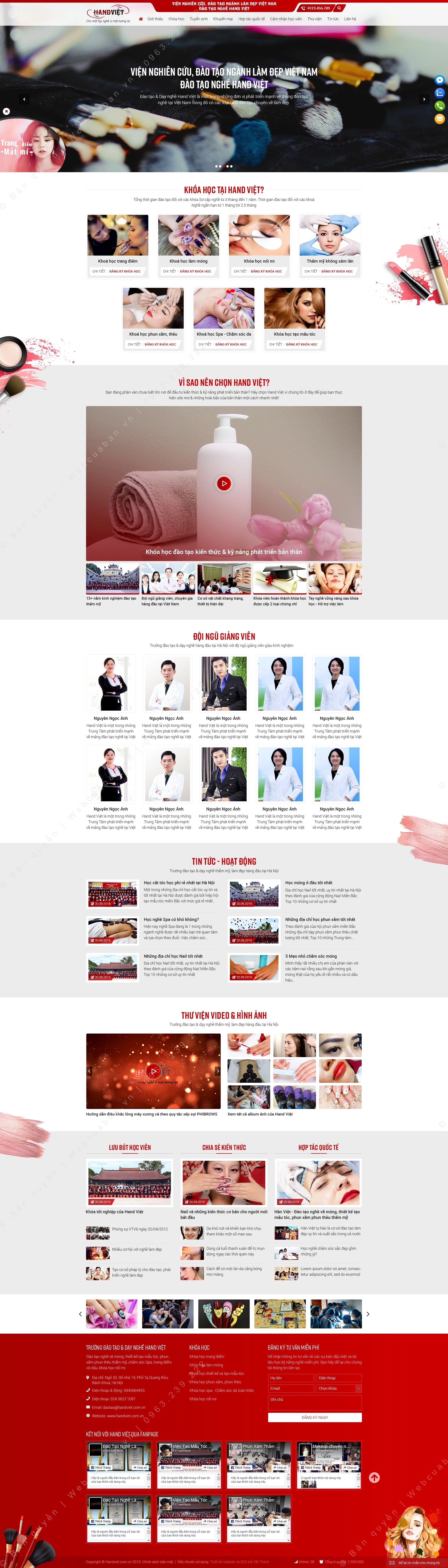 Trang chủ website