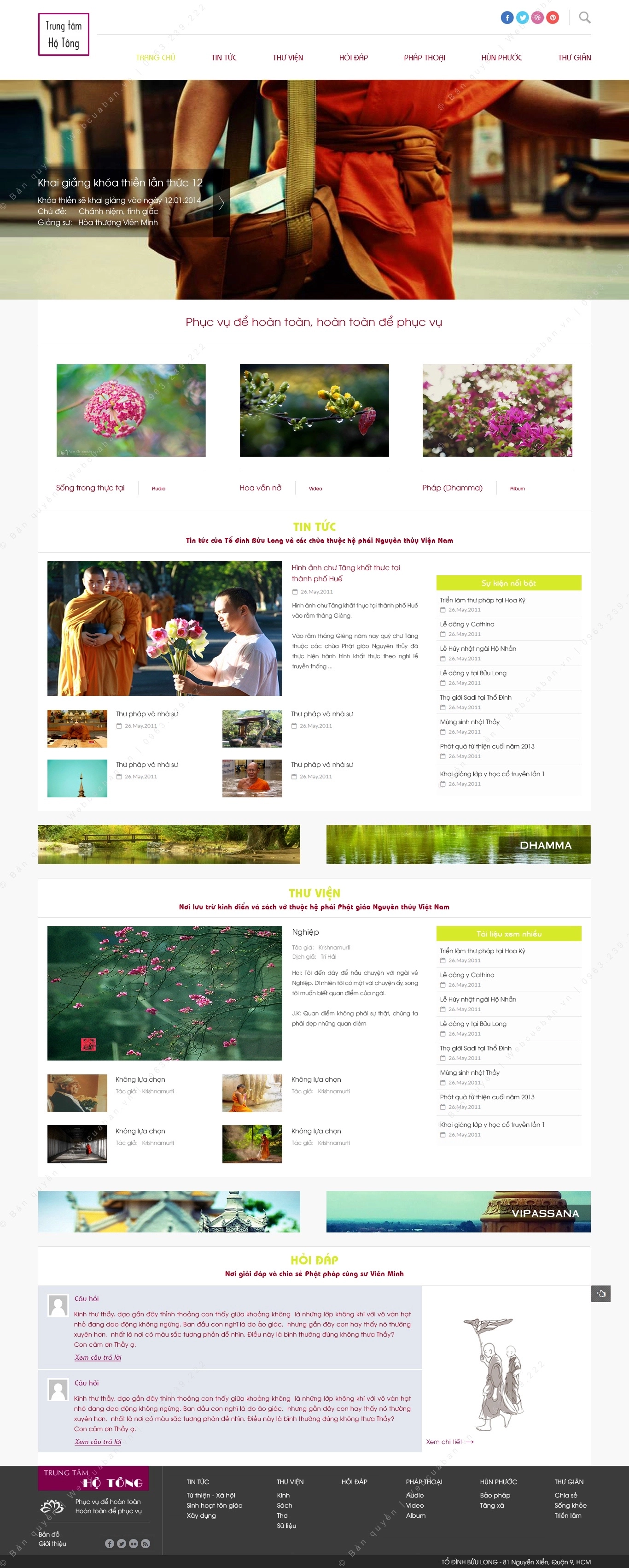 Trang chủ website