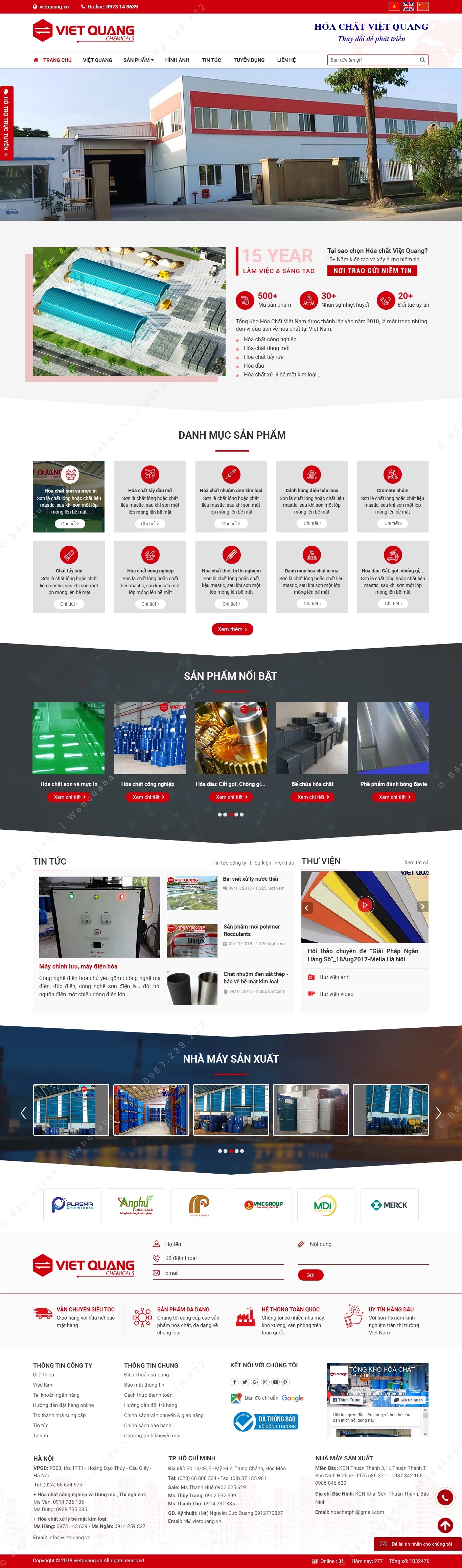 Trang chủ website