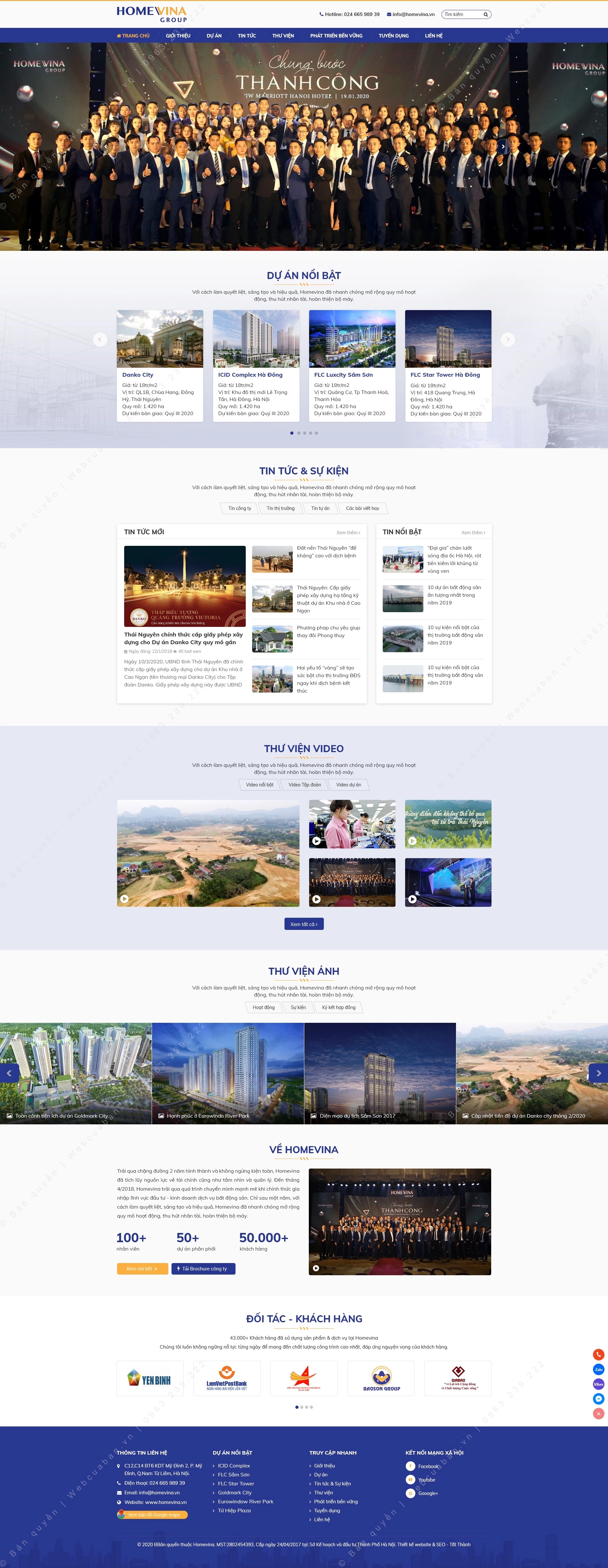 Trang chủ website