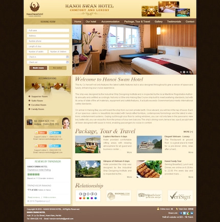 Mẫu website Khách sạn 32