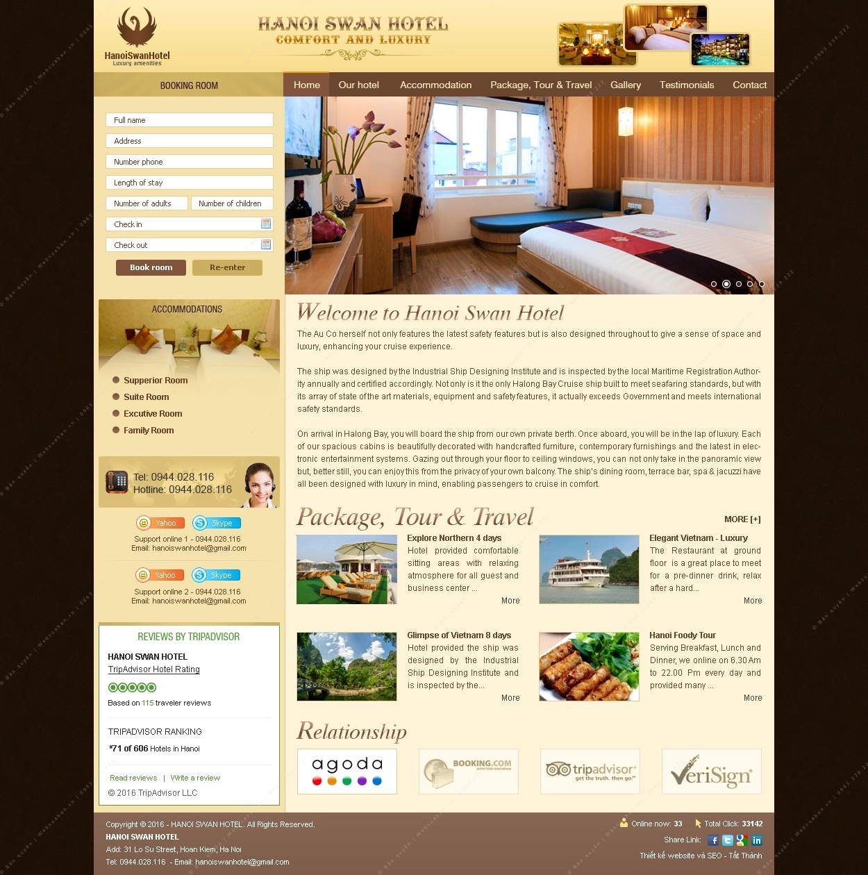 Trang chủ website