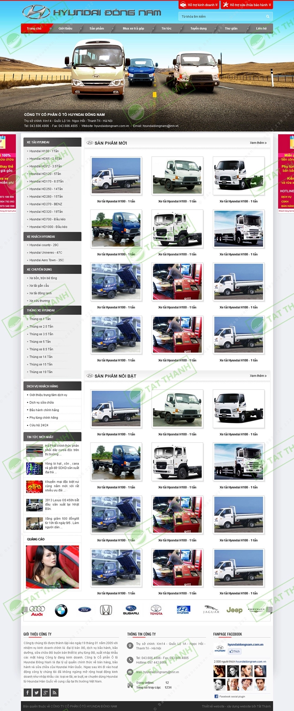 Trang chủ website