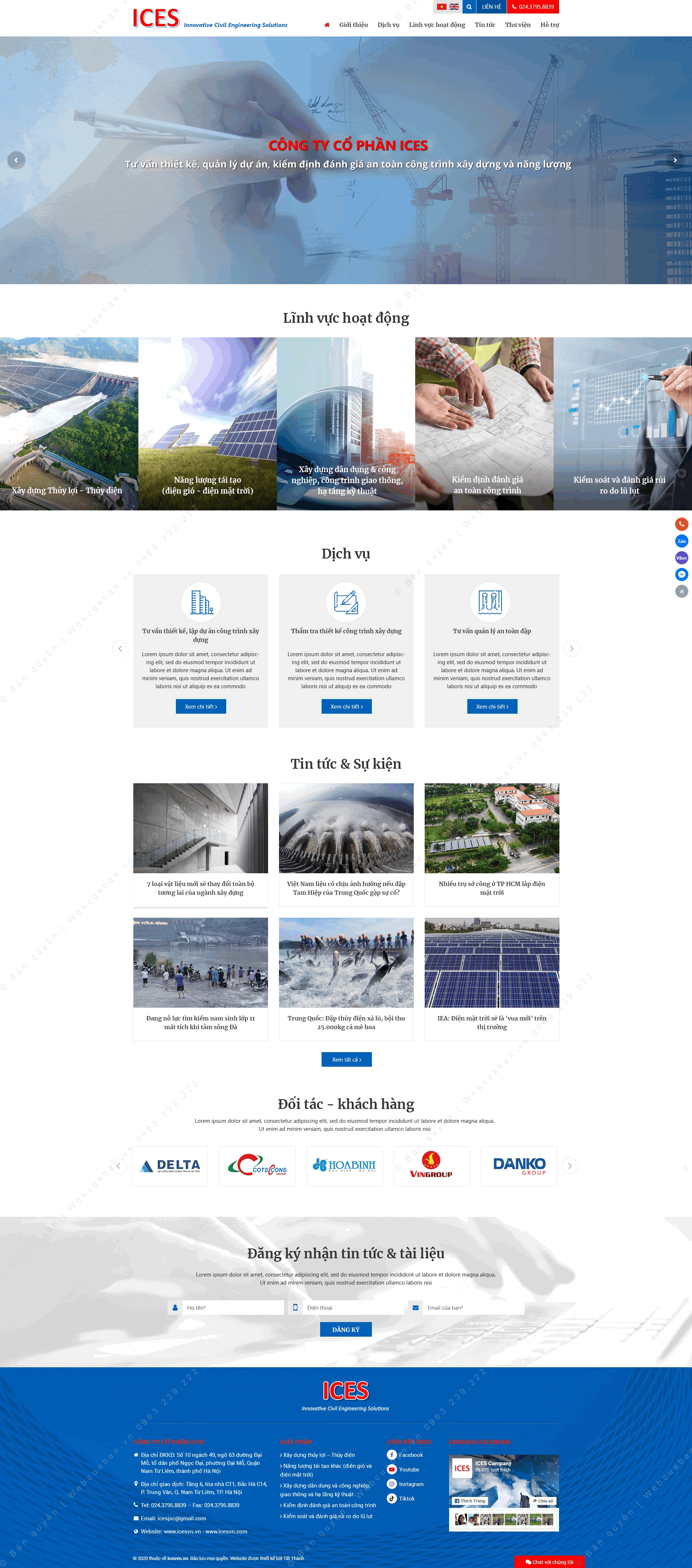 Trang chủ website