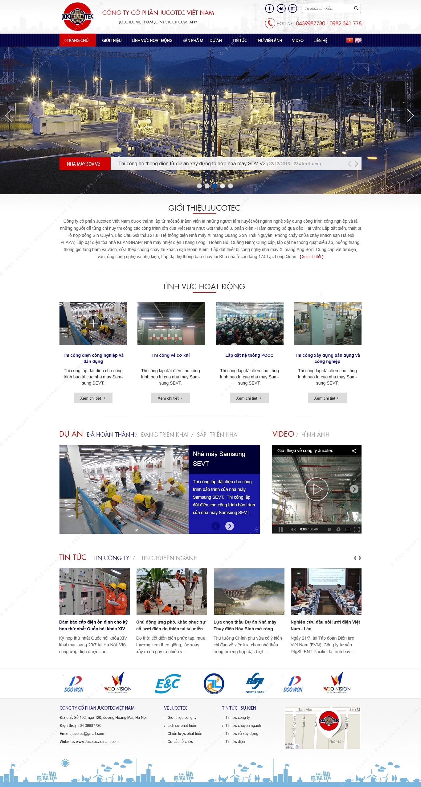 Trang chủ website