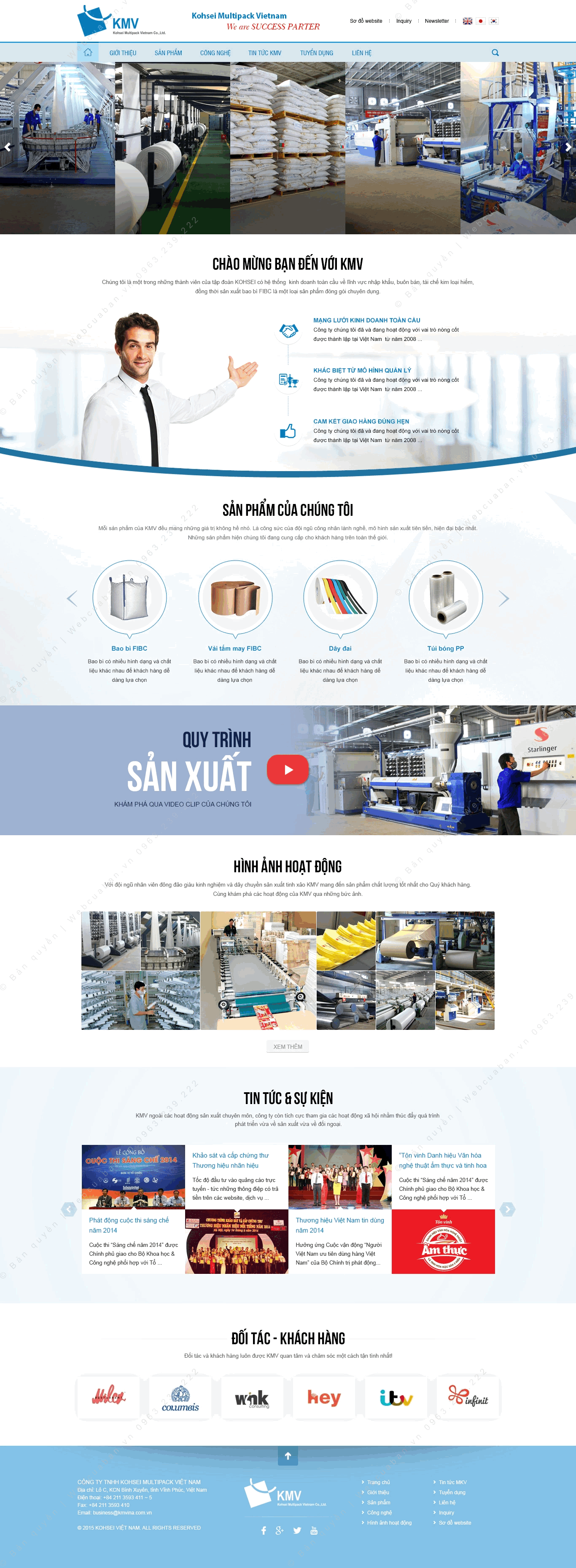 Trang chủ website