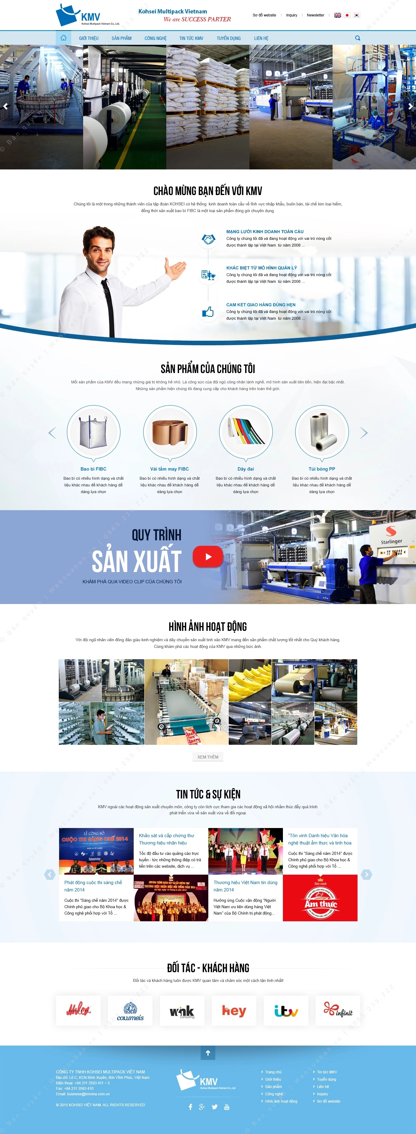 Trang chủ website