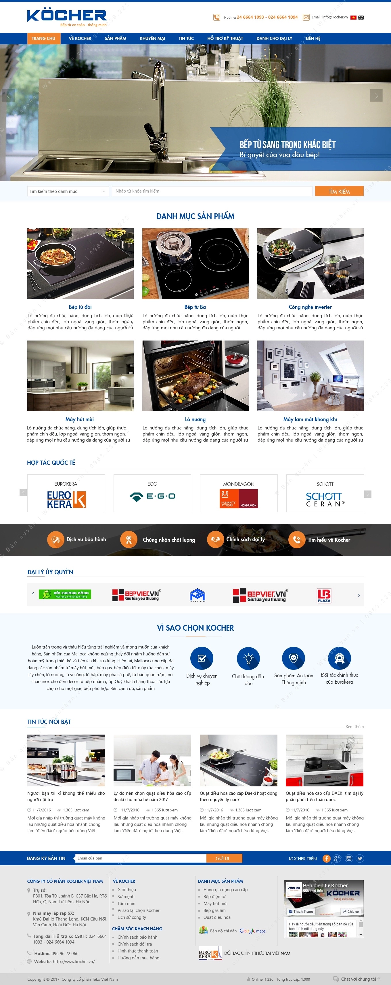 Trang chủ website