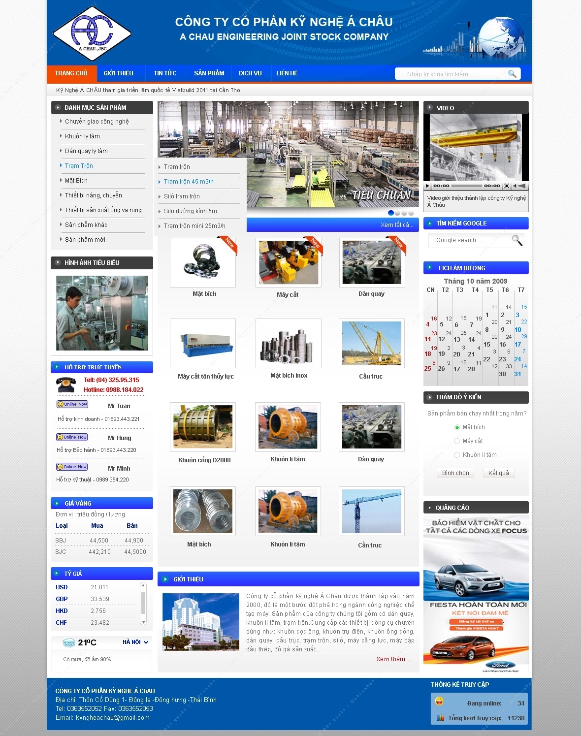 Trang chủ website