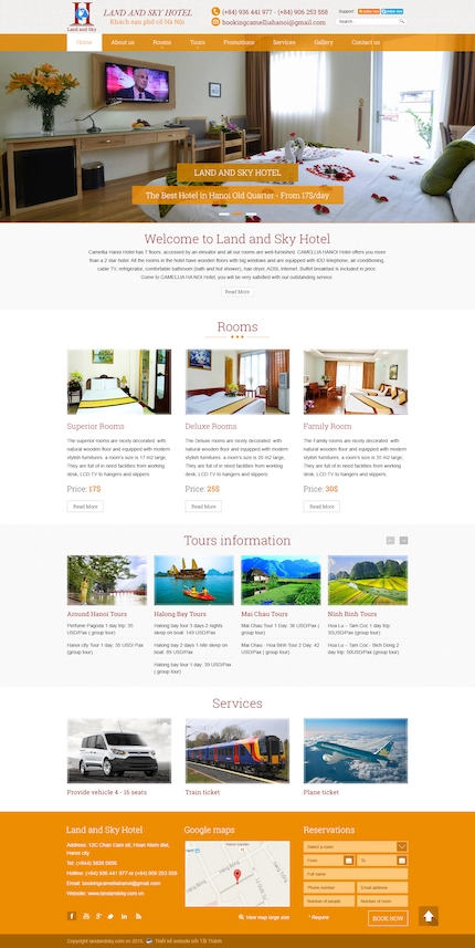 Mẫu website Khách sạn 34
