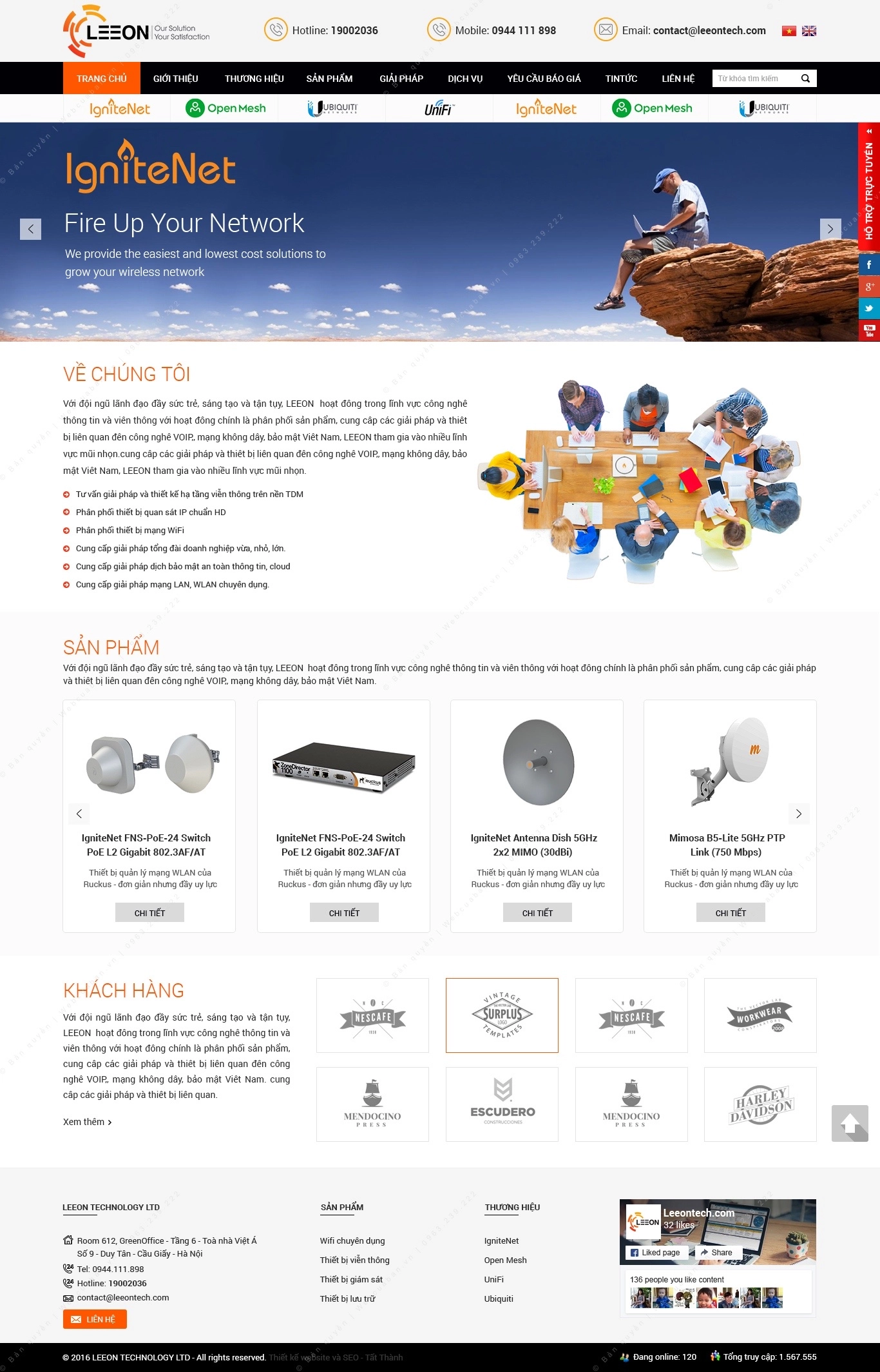 Trang chủ website