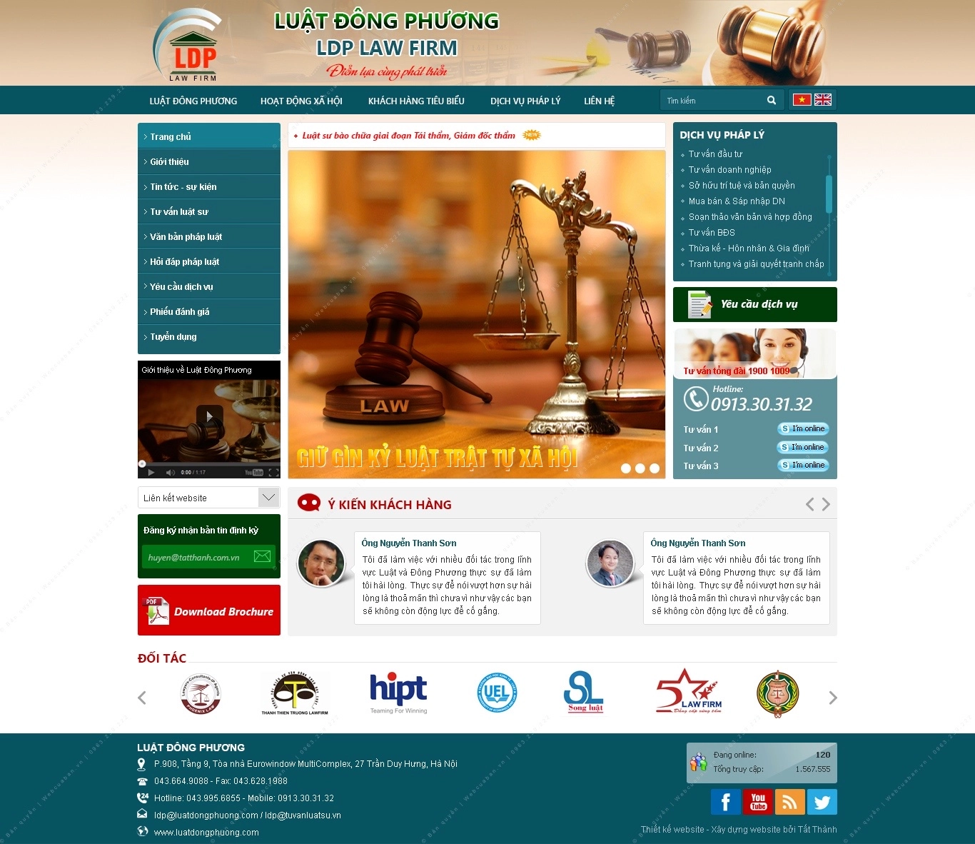 Trang chủ website