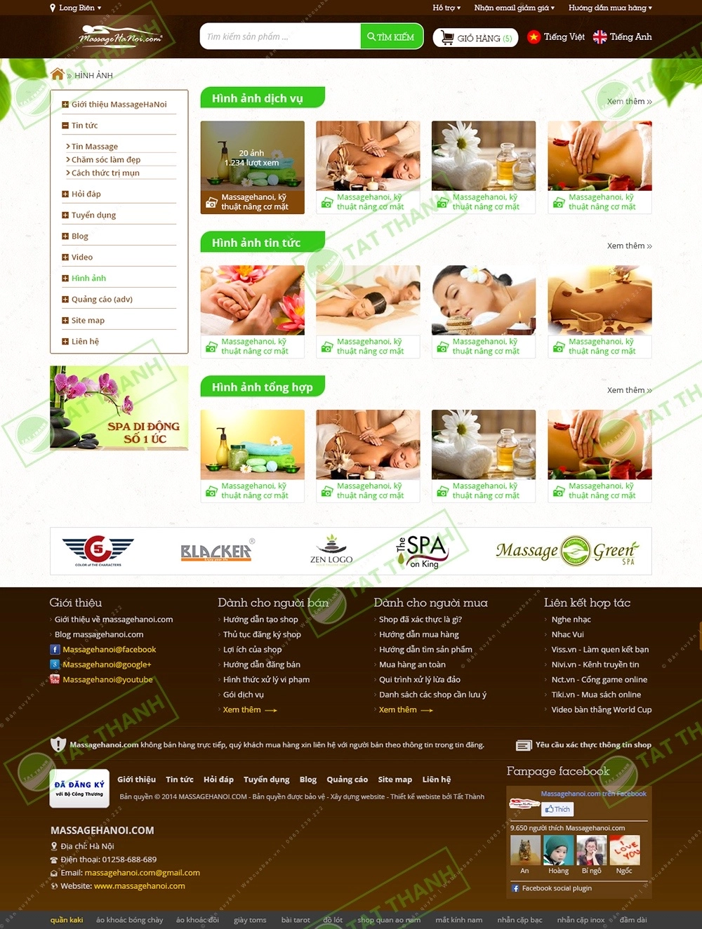 Trang chủ website