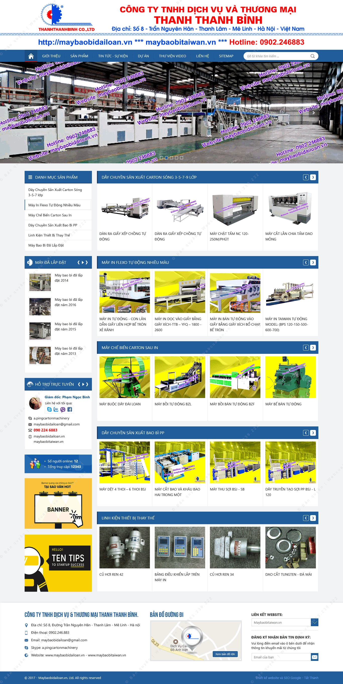 Trang chủ website