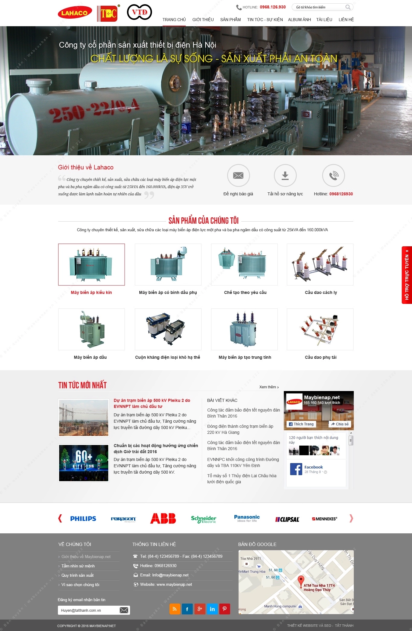 Trang chủ website