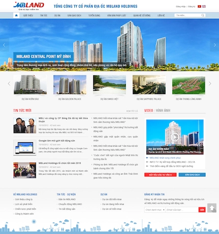 Mẫu web Công ty môi giới bất động sản 22