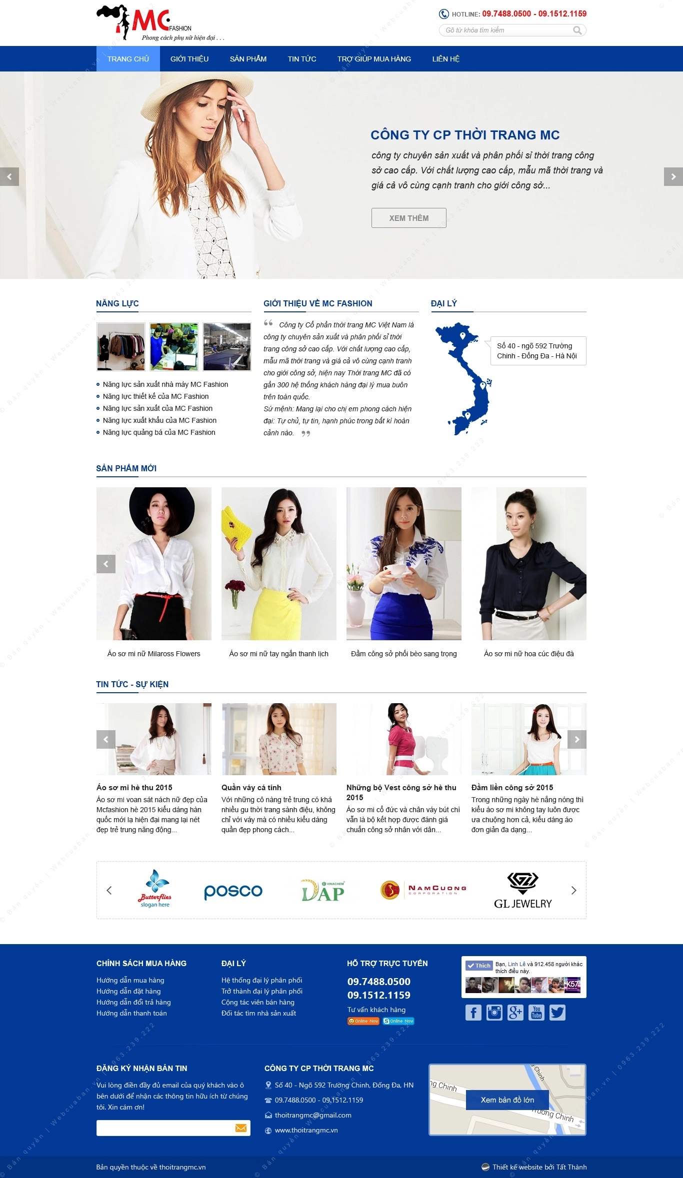 Trang chủ website