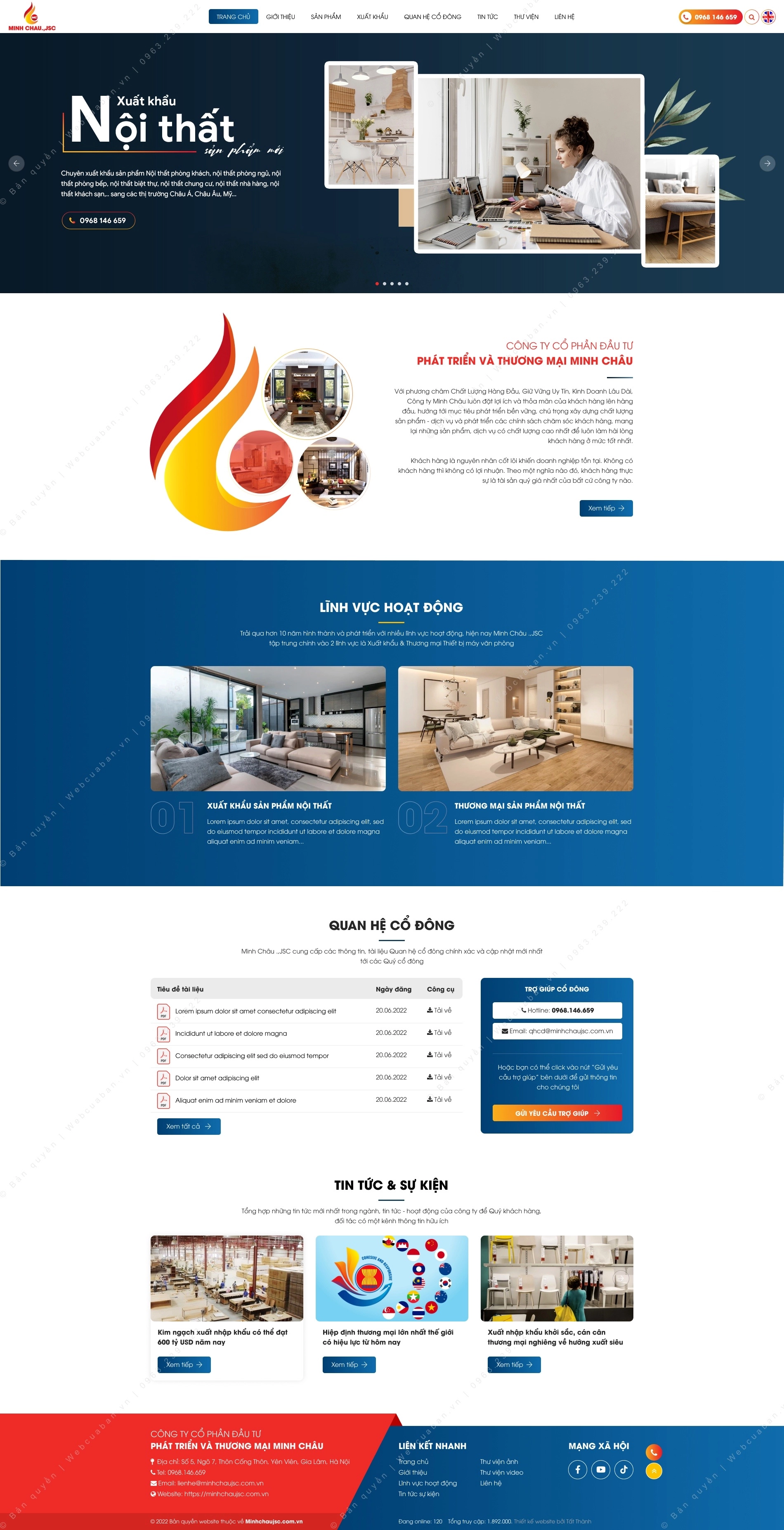 Trang chủ website