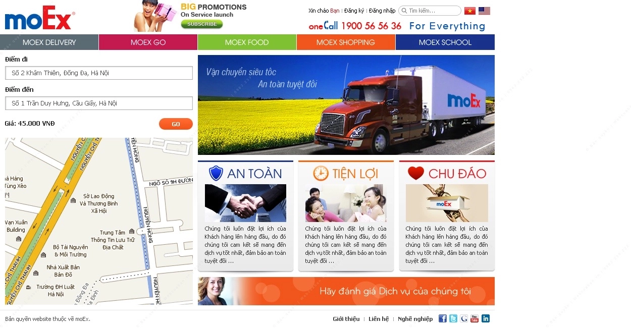 Trang chủ website