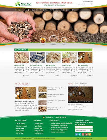 Mẫu website Công ty - sản phẩm 169