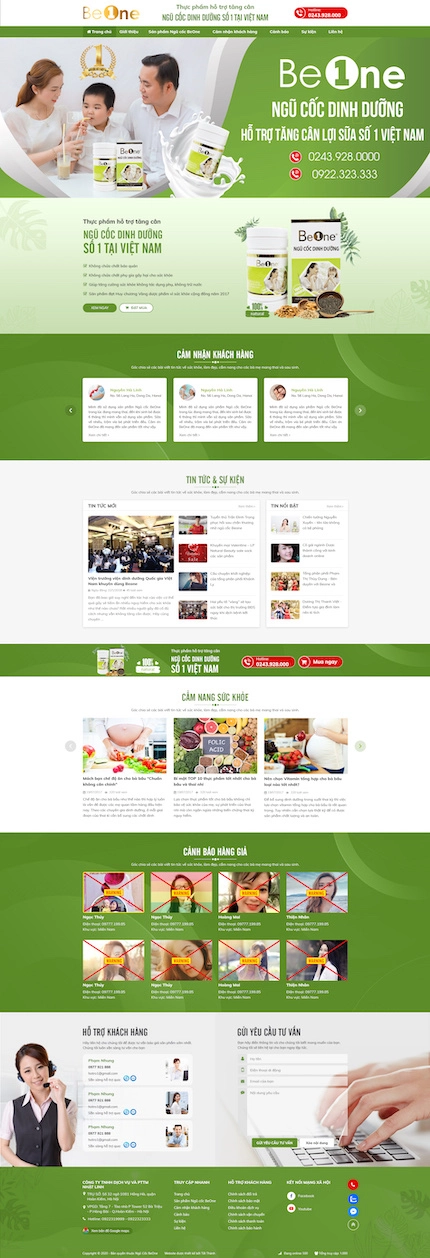 Mẫu website công ty thực phẩm 28
