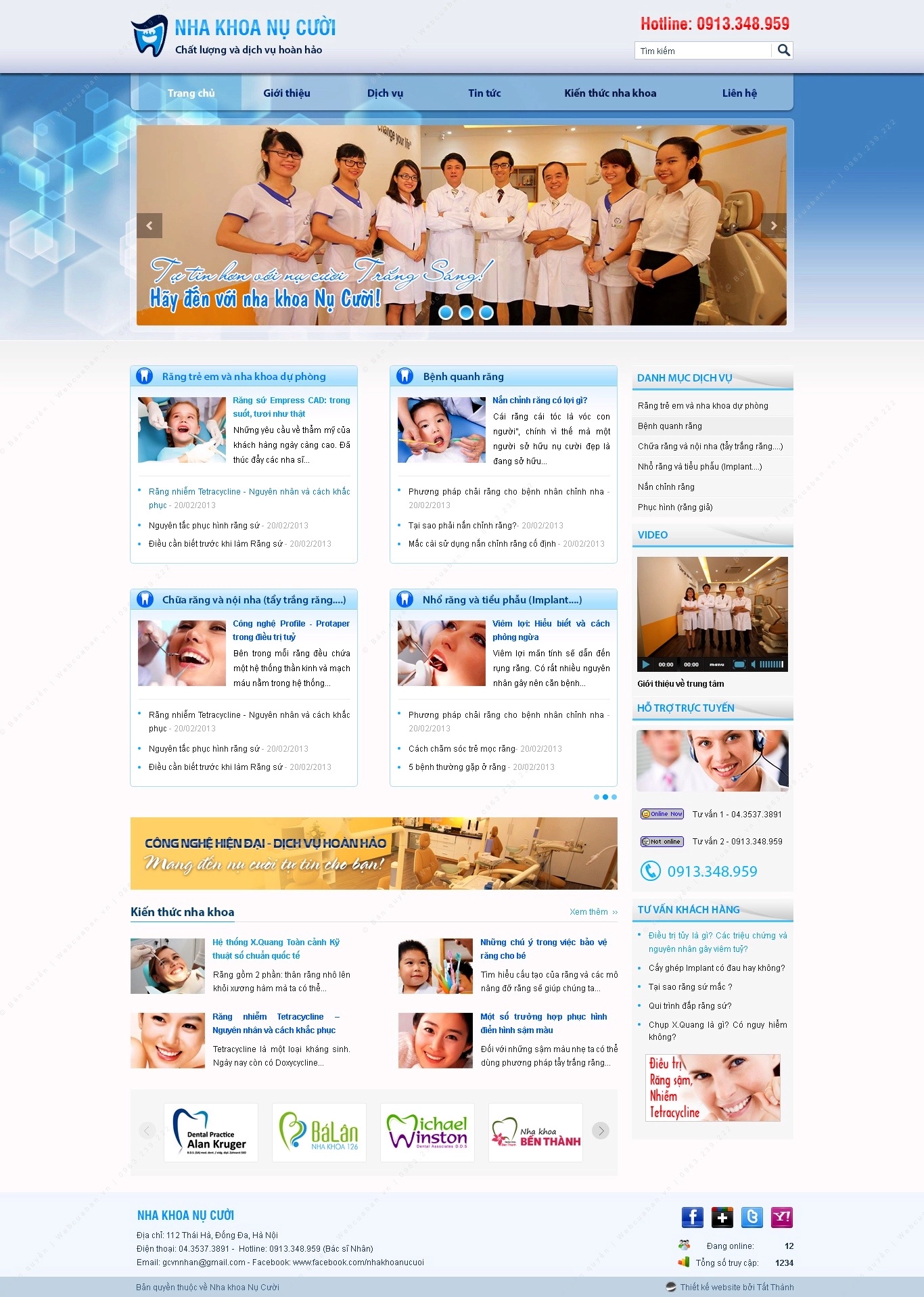 Trang chủ website