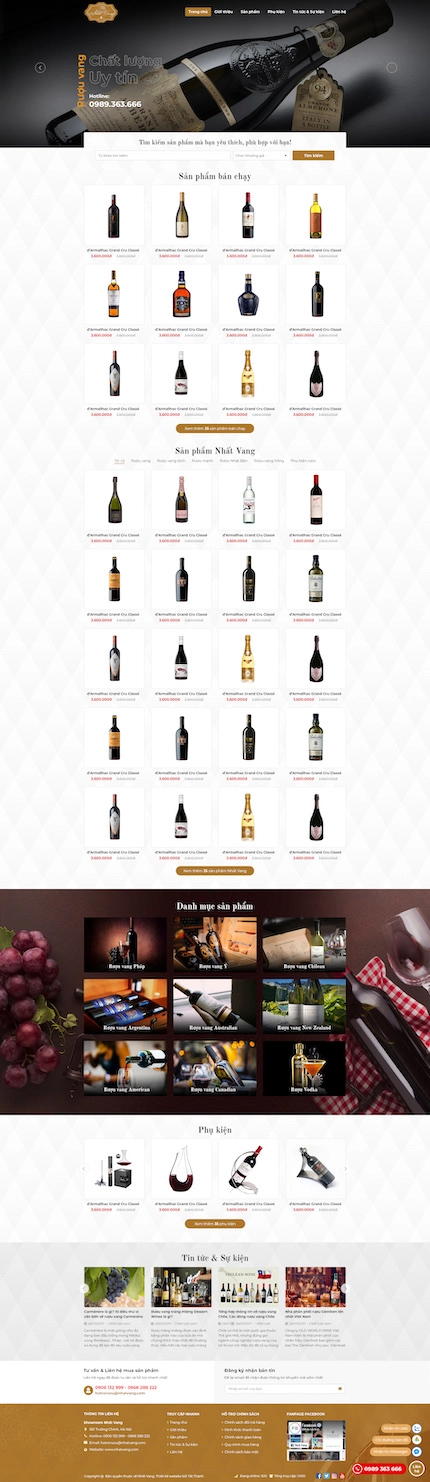 Mẫu website bán rượu 30