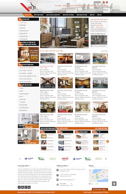 Mẫu website Thiết kế nội thất  59
