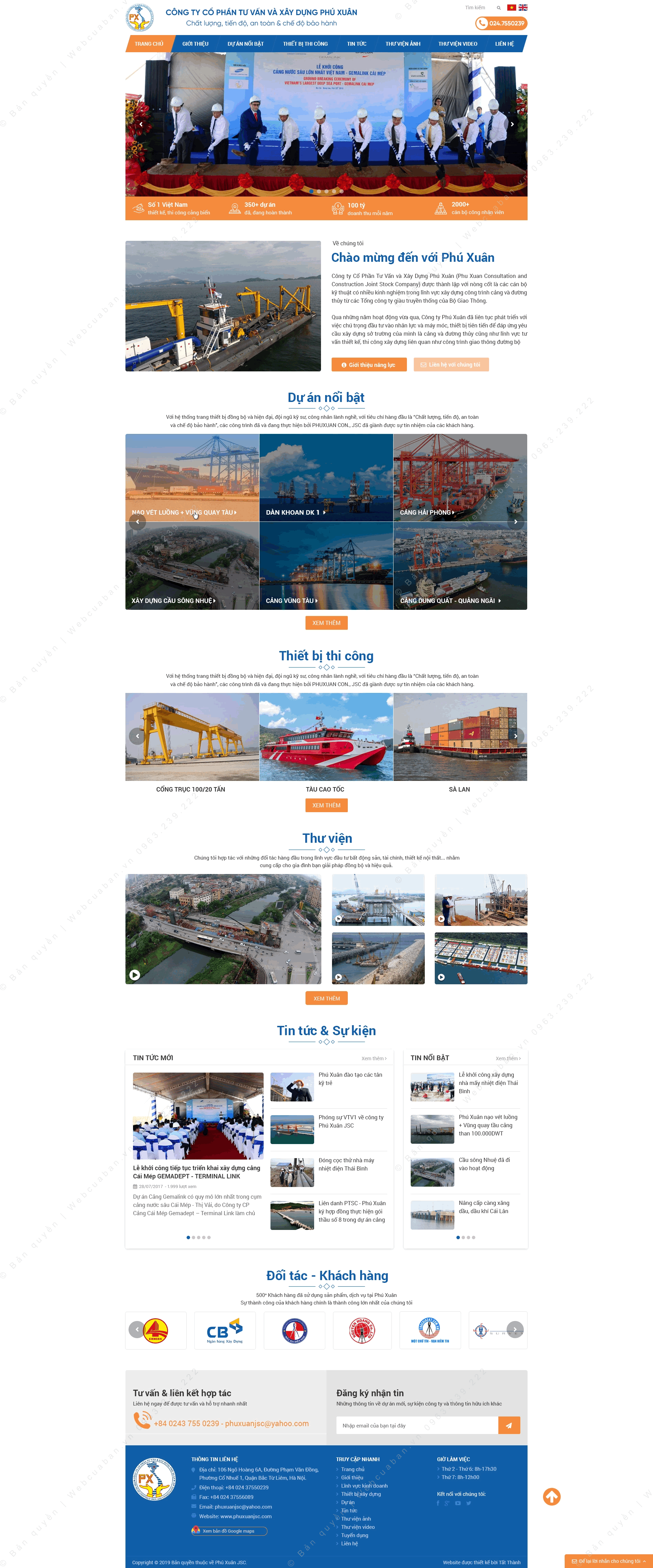 Trang chủ website