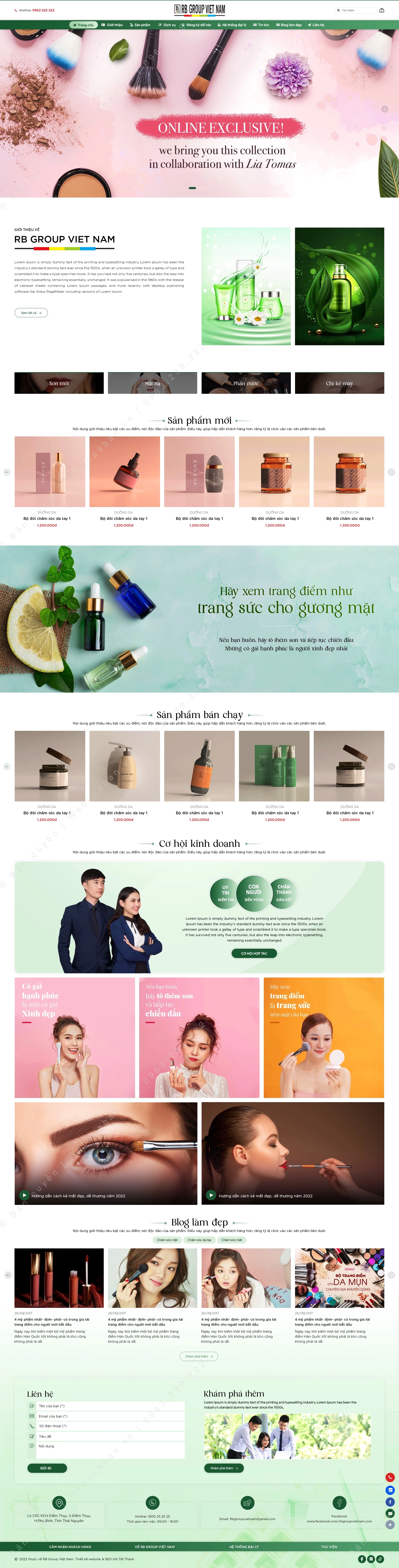 Trang chủ website