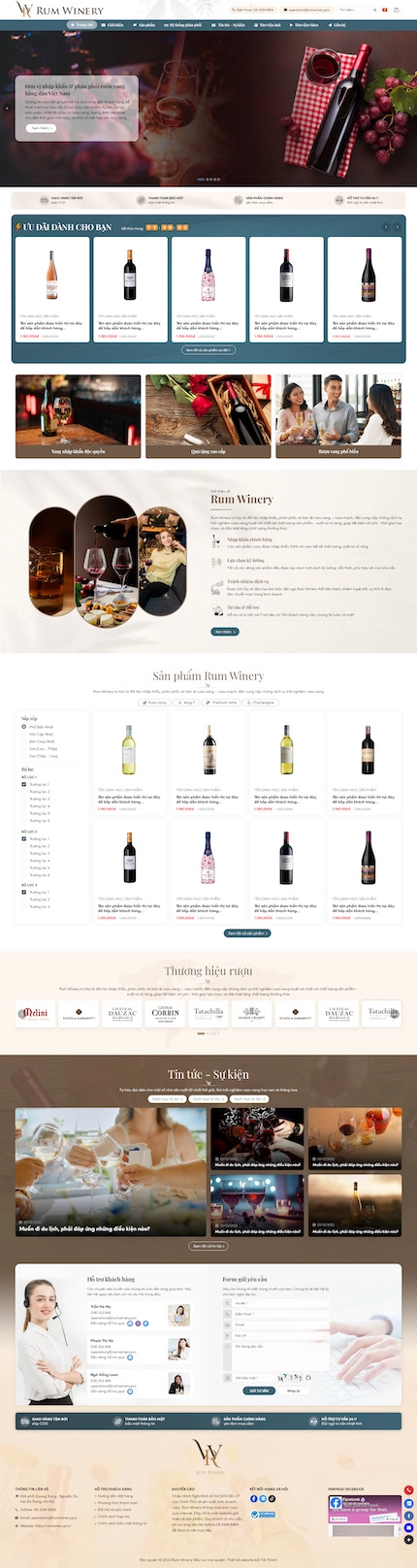 Mẫu website bán rượu 4