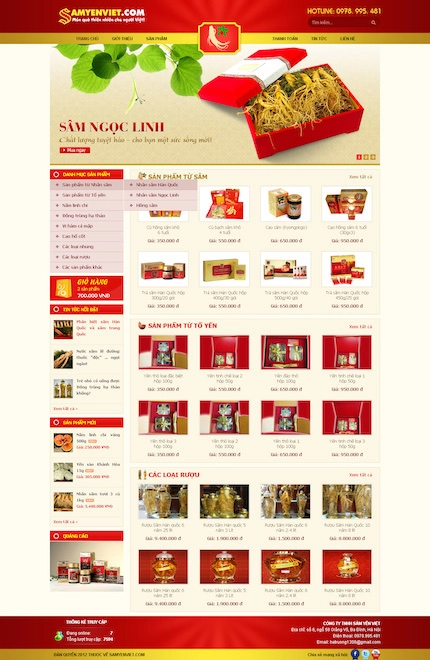 Mẫu website bán thực phẩm 34