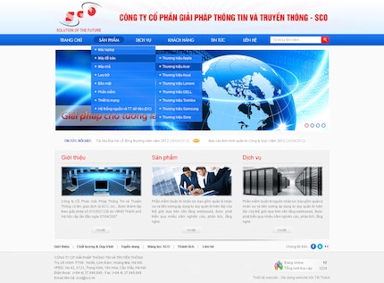 Mẫu website Công ty - dịch vụ 8