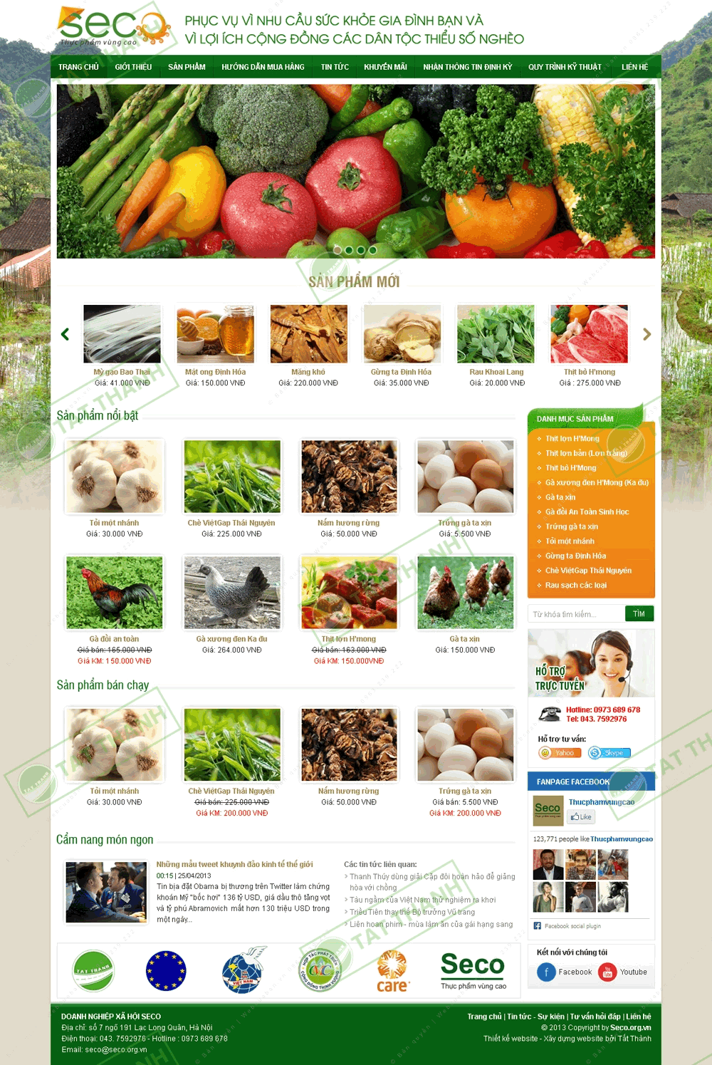 Trang chủ website