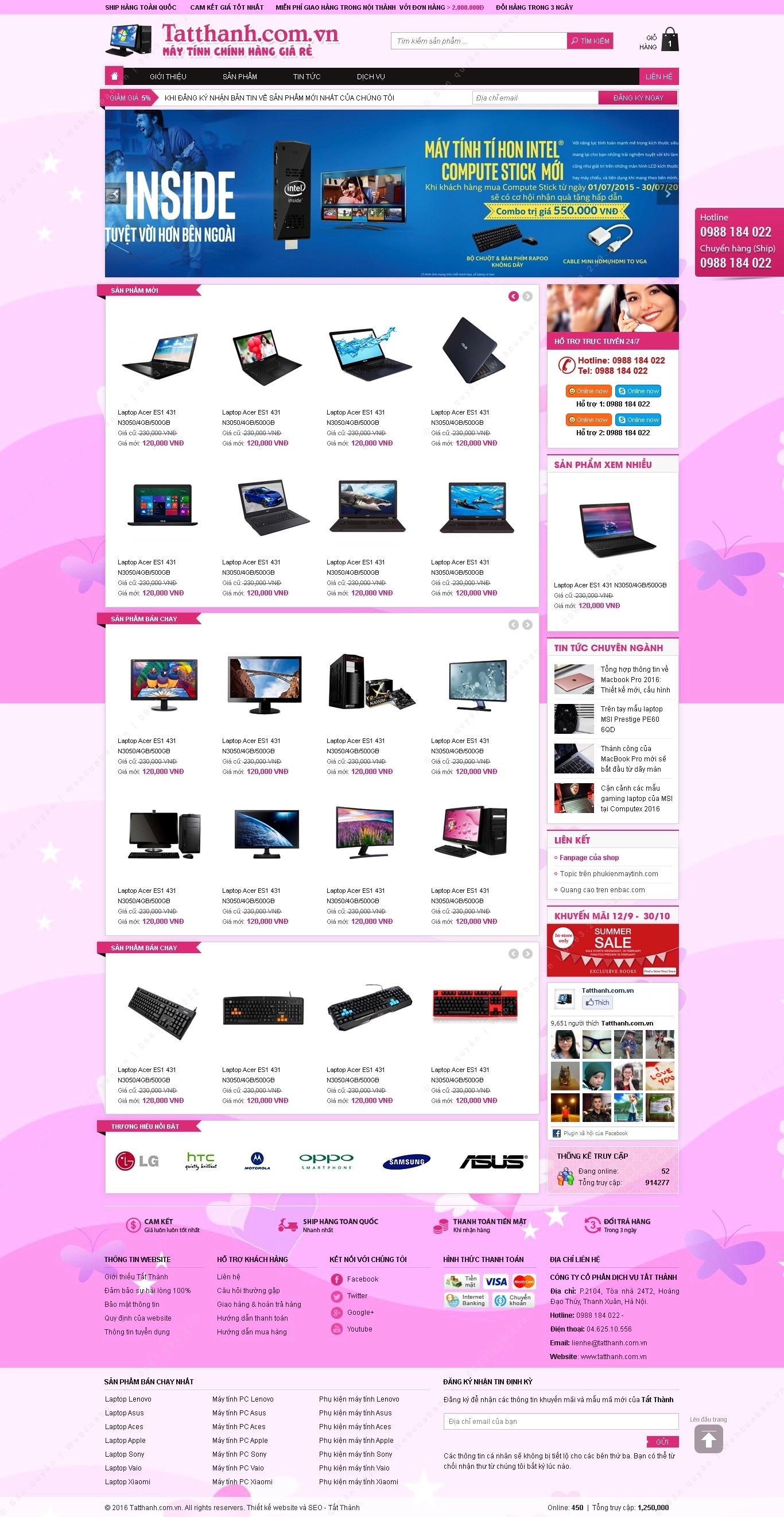 Trang chủ website