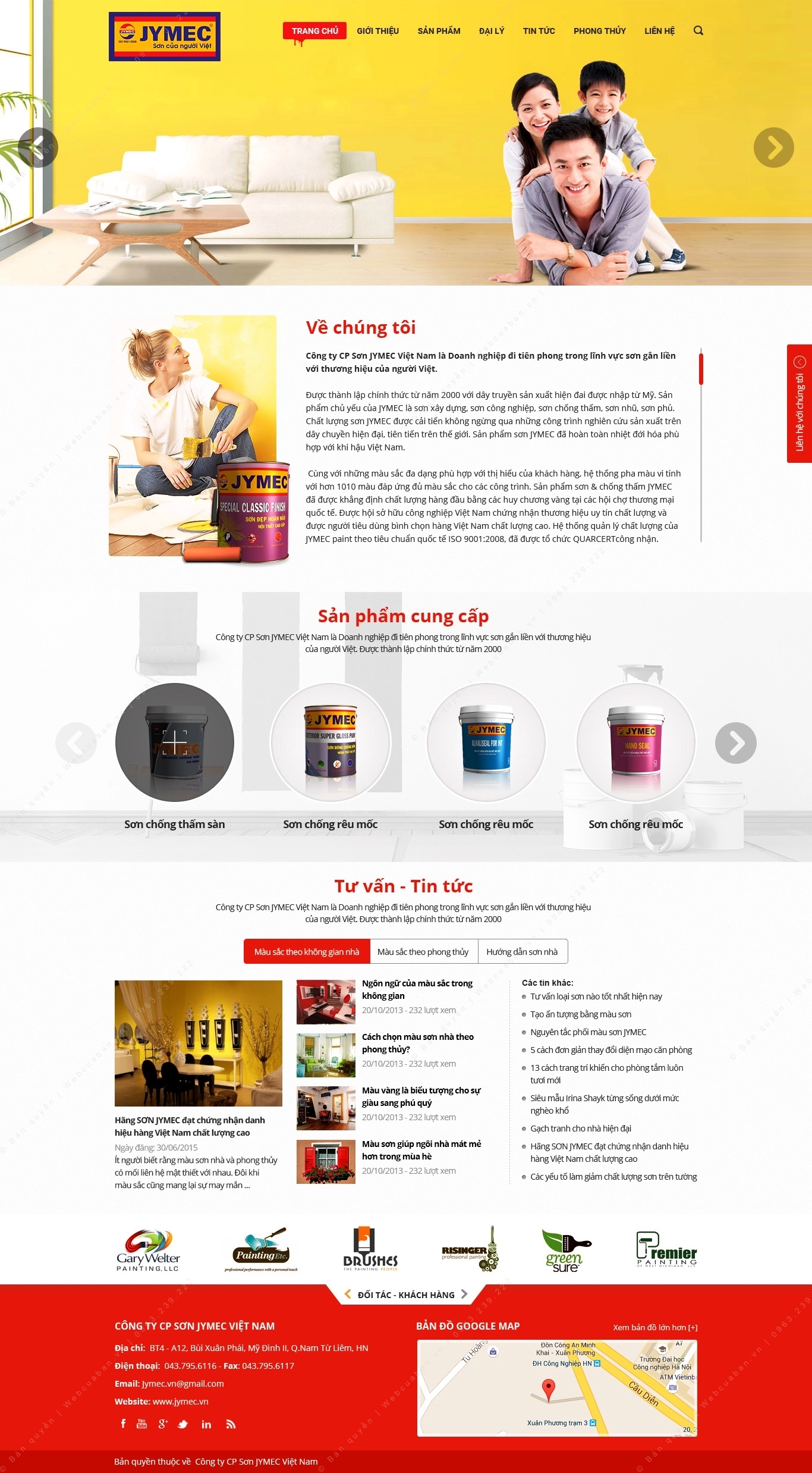 Trang chủ website