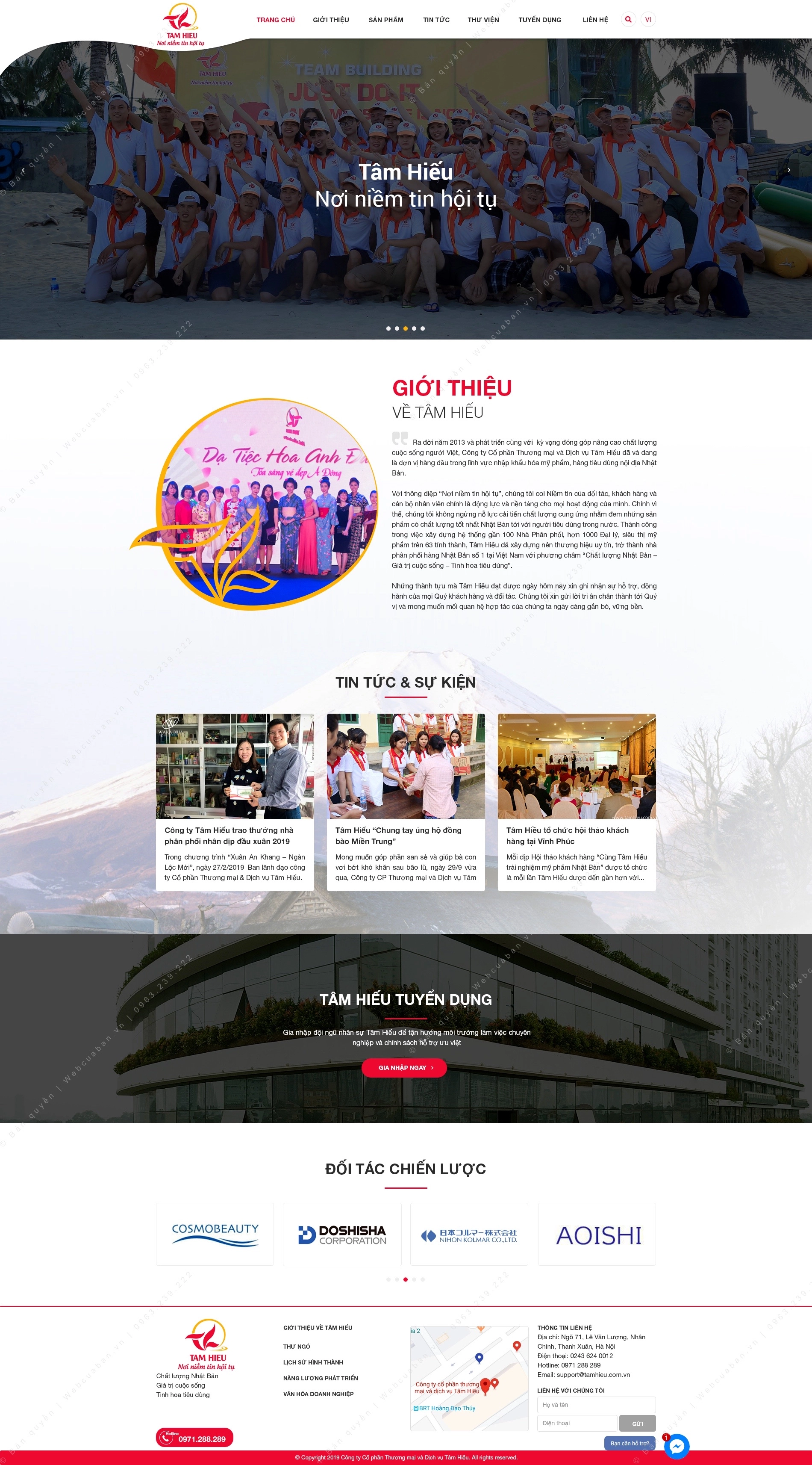 Trang chủ website