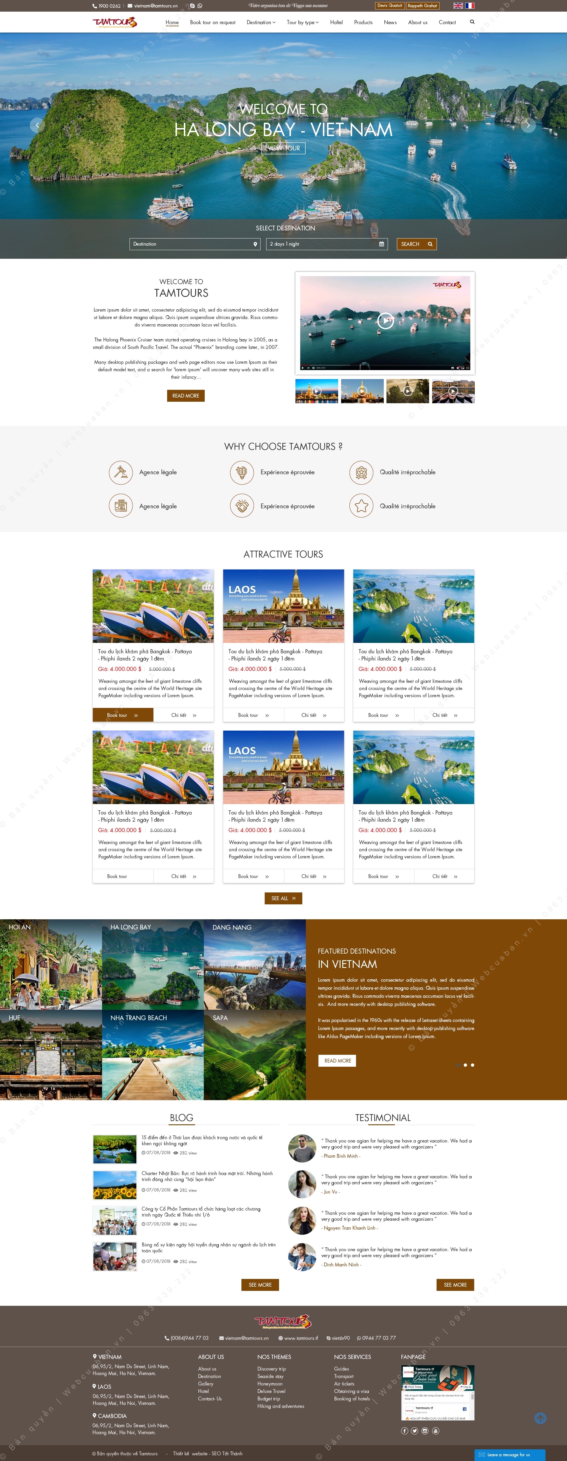 Trang chủ website