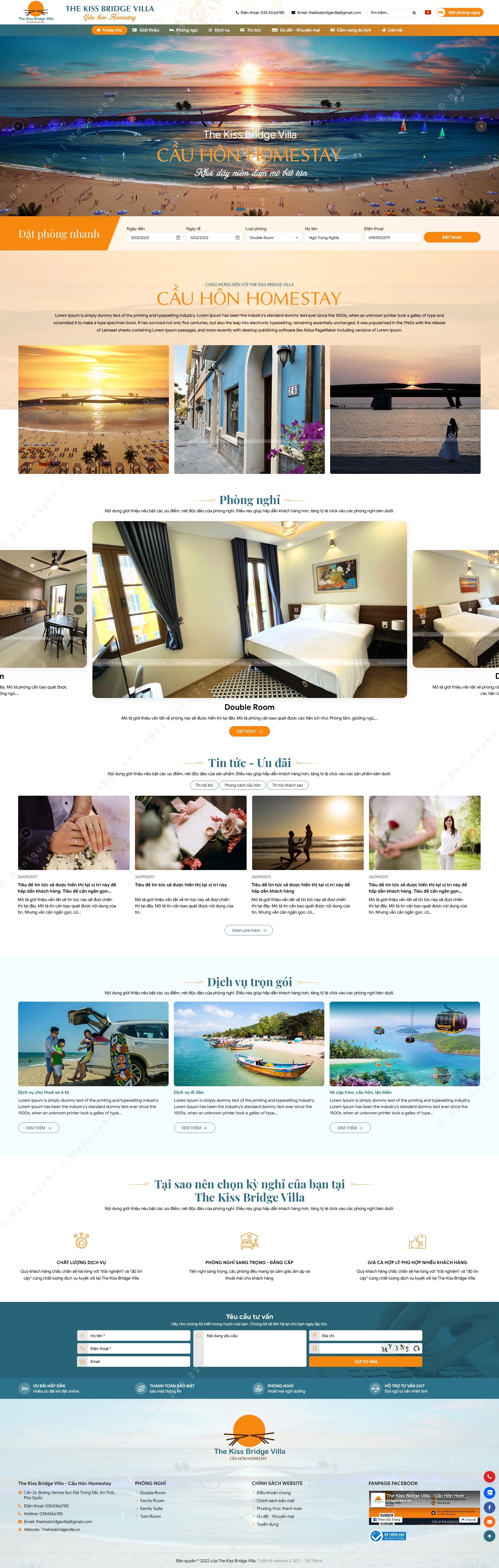 Trang chủ website