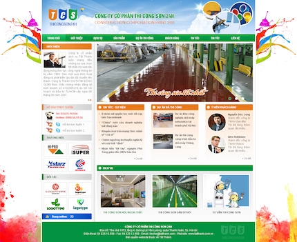 Mẫu website Sơn 1