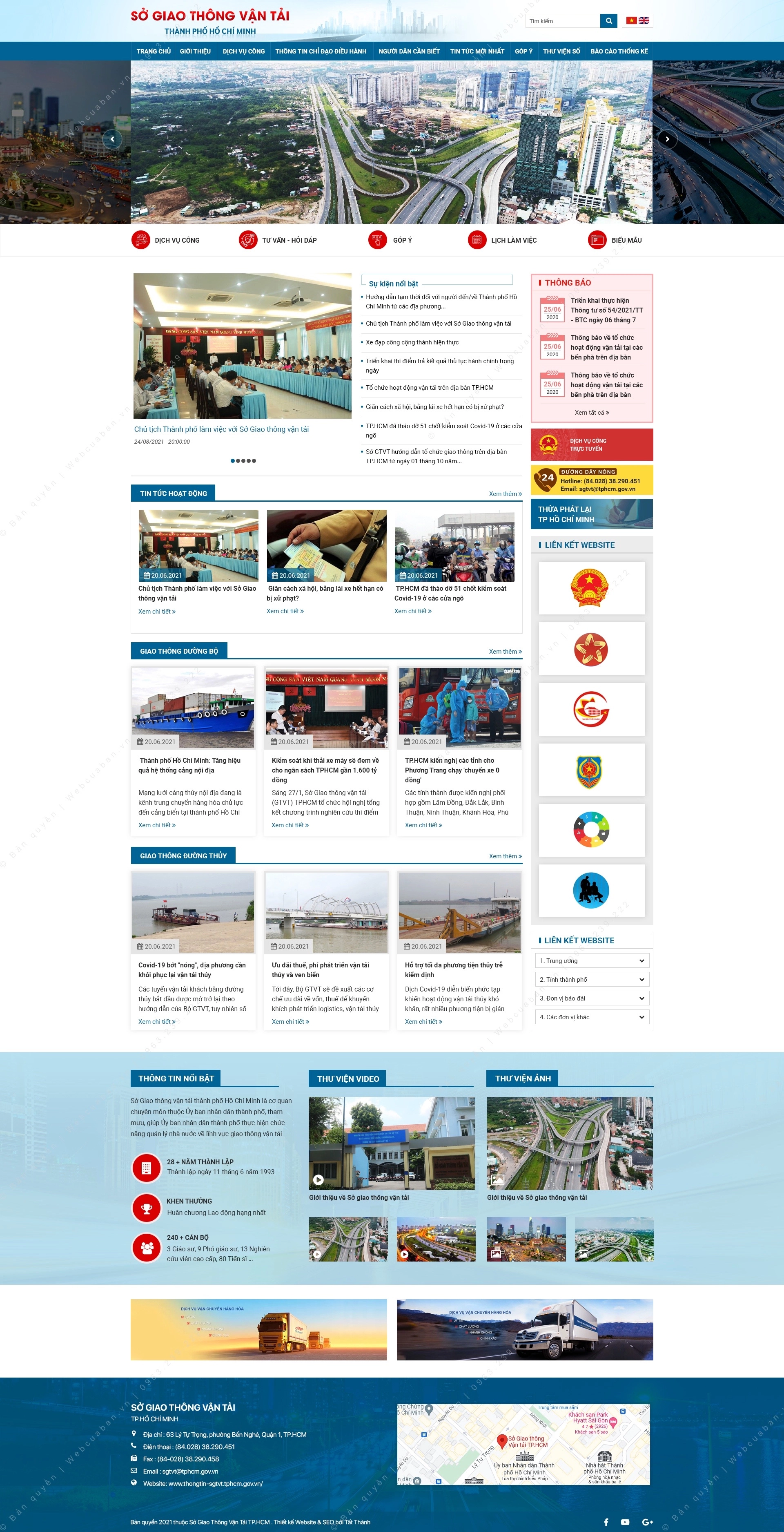 Trang chủ website