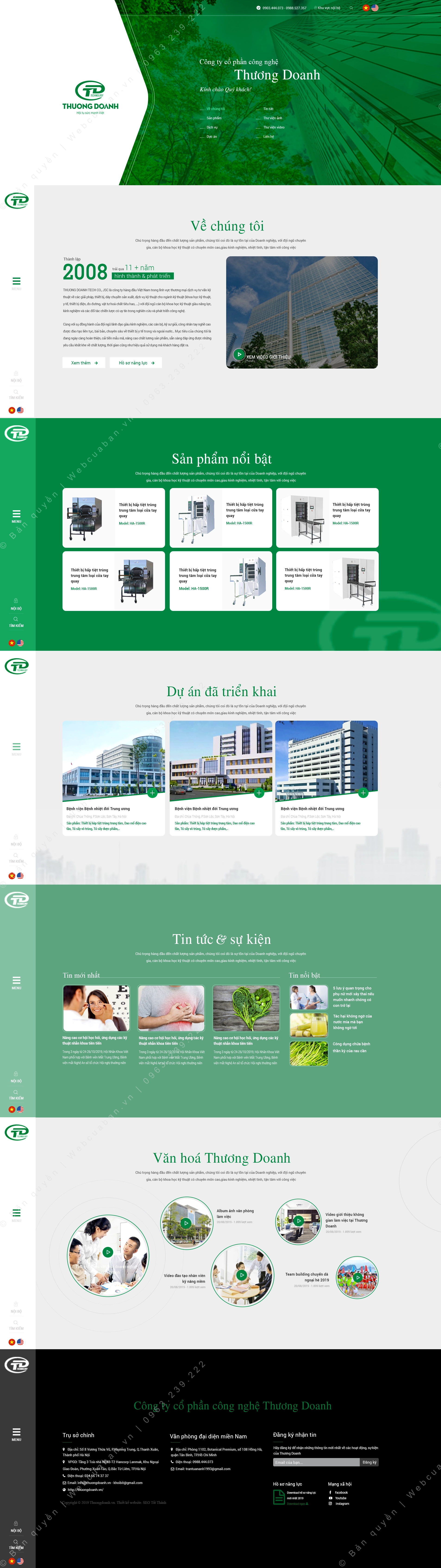 Trang chủ website